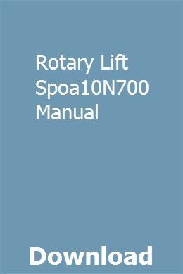 spoa10n700 parts pdf manual